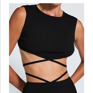 Crop top black seraphina top